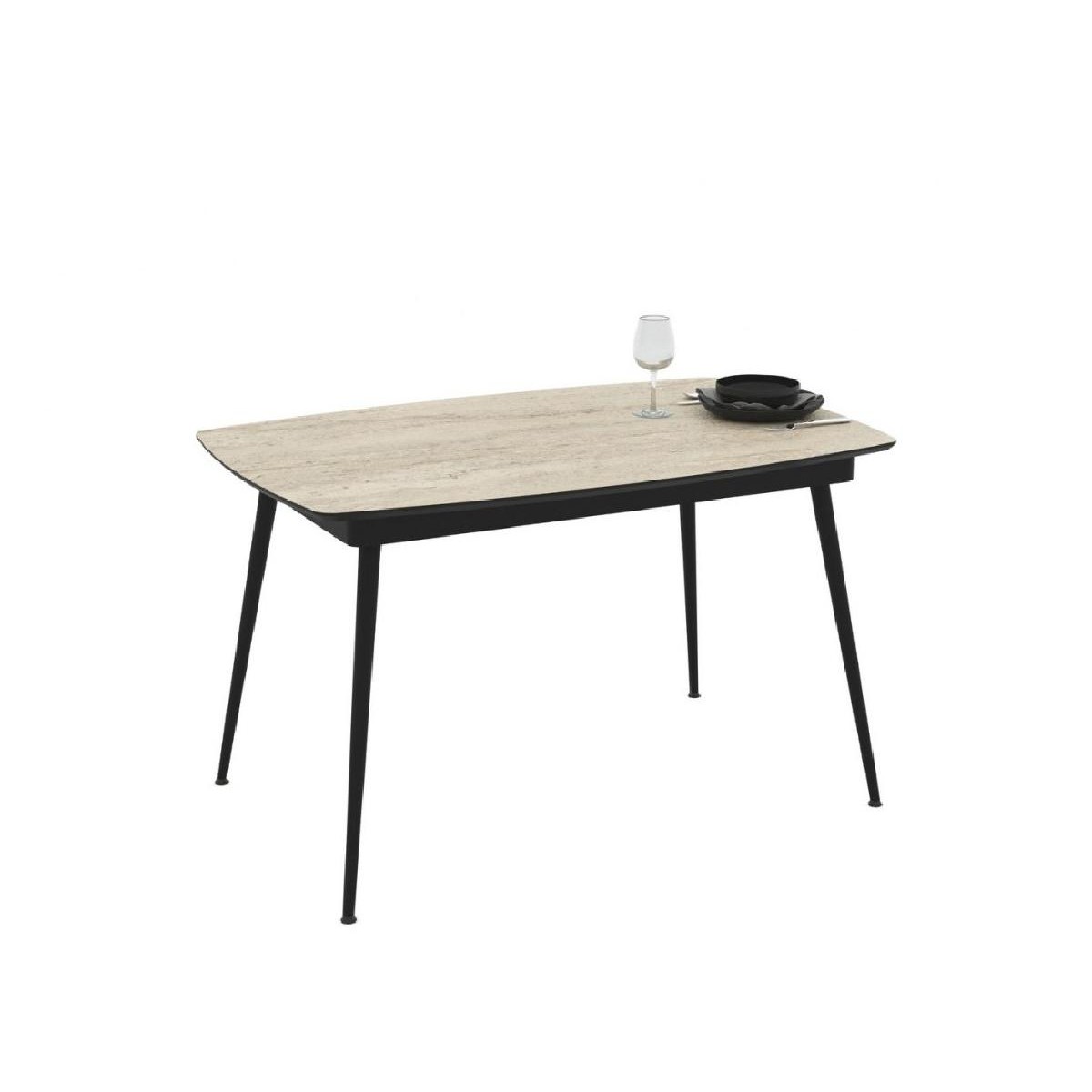 Τραπέζι δείπνου YENSE traverten 125x80x75