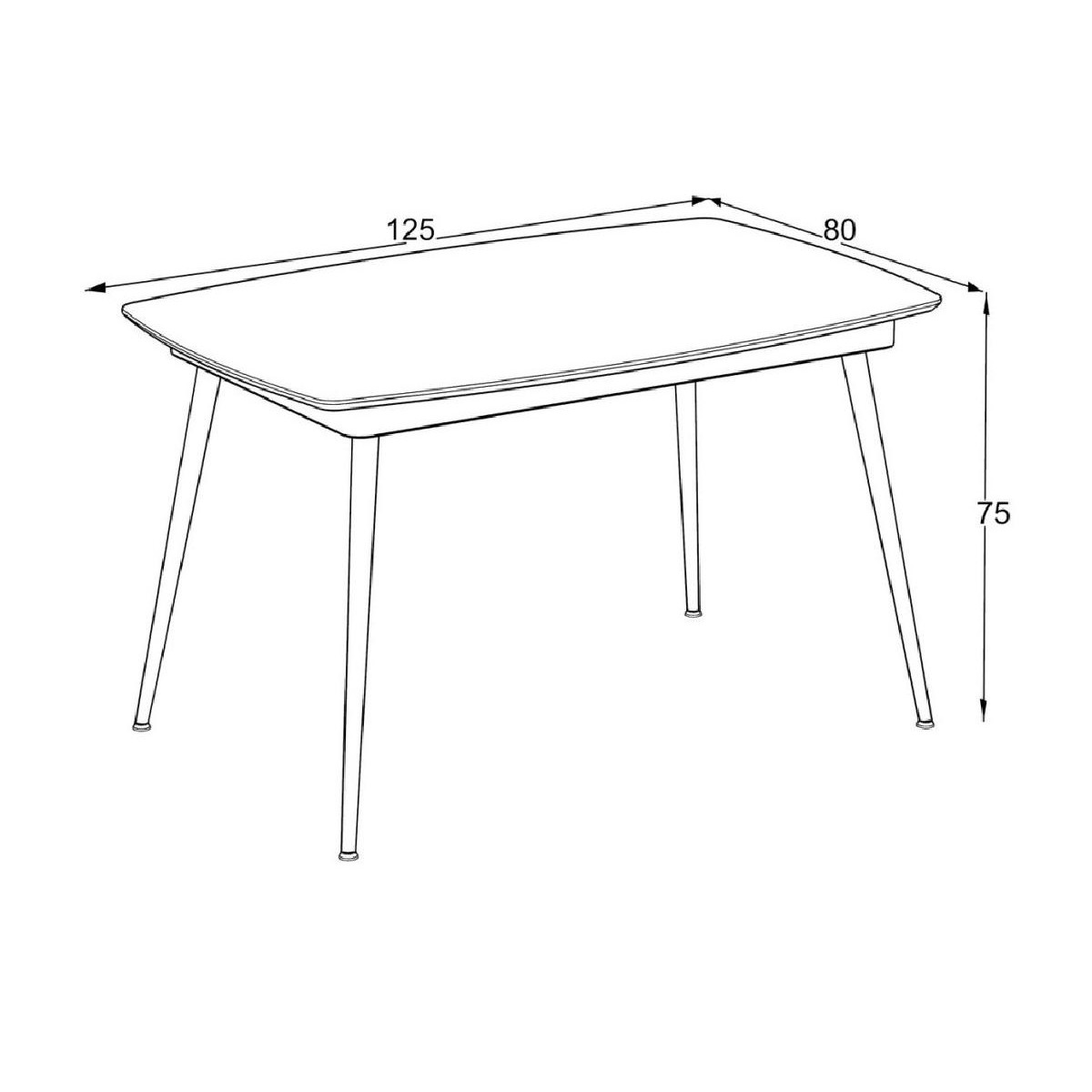 Τραπέζι δείπνου YENSE traverten 125x80x75