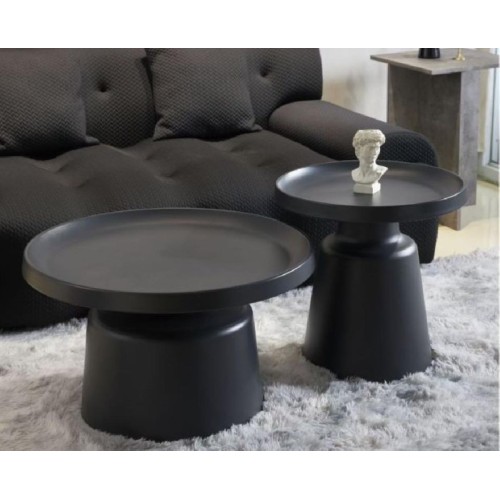 Σετ μεταλλικά τραπεζάκια σαλονιού FUNGO 70x42 και 50x48