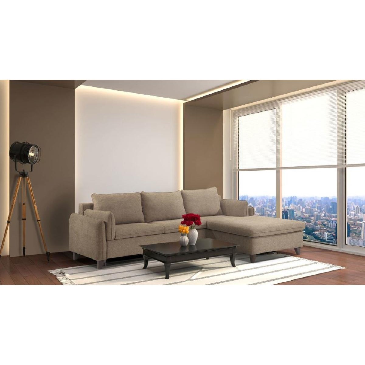 Γωνιακός καναπές VM- Dora 260x190