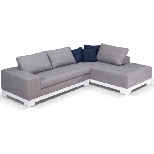 Γωνιακός καναπές VM- Hera lux με ξύλινη κορνίζα 290x210x105