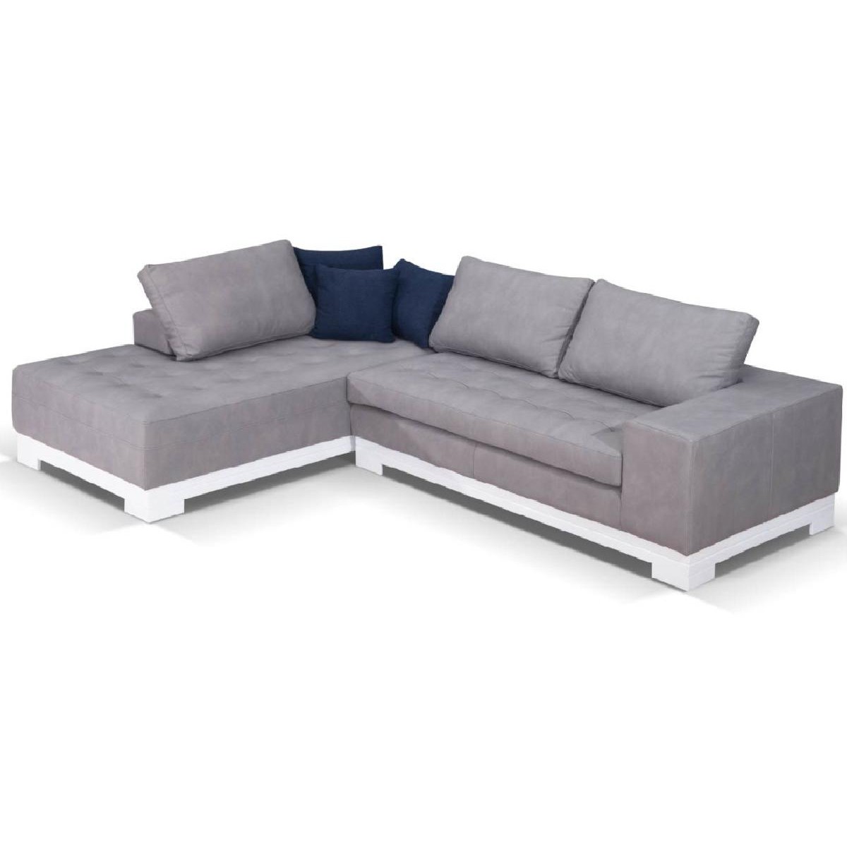 Γωνιακός καναπές VM- Hera lux με ξύλινη κορνίζα 290x210x105