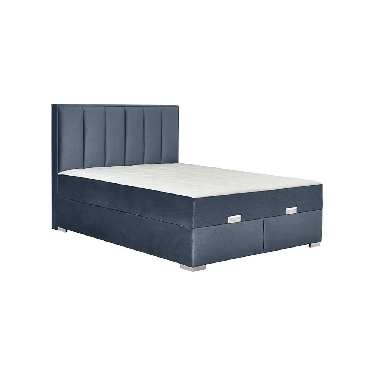 HUGO TIP 2 Κρεβάτι με αποθηκευτικό χώρο και ενσωματωμένο στρώμα 160*200 monolith 76/ μπλε