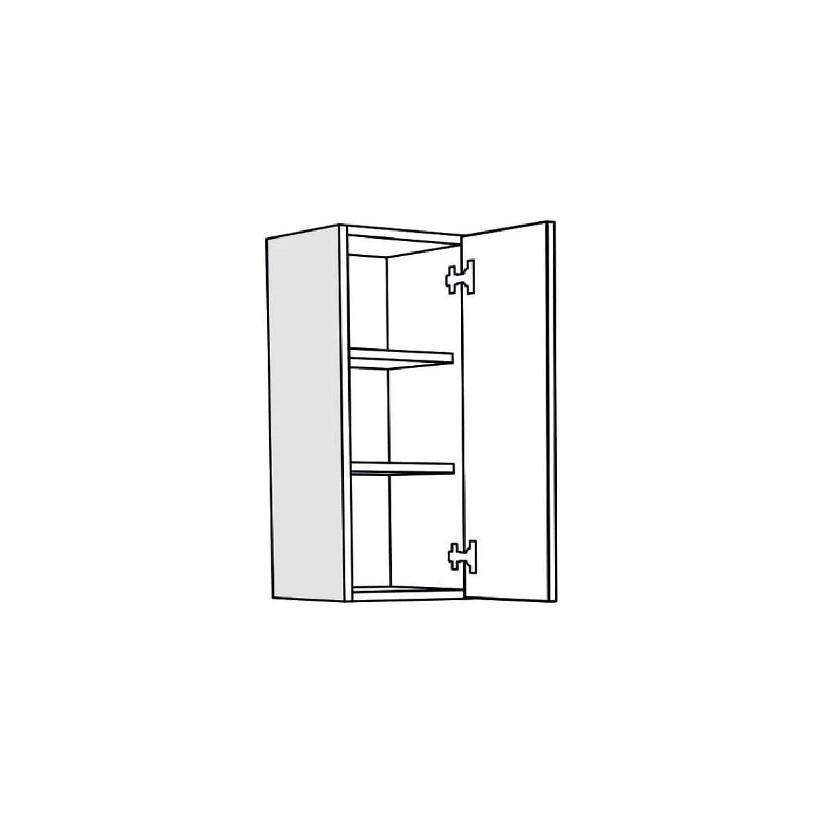 Επιτοίχιο ντουλάπι κουζίνας IN MDF V30 Λευκό γυαλιστερό 30x31x72εκ.