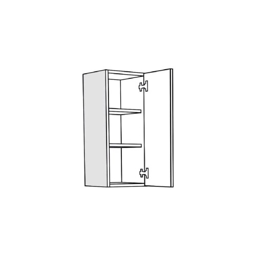 Επιτοίχιο ντουλάπι κουζίνας IN MDF V30 Λευκό γυαλιστερό 30x31x72εκ.