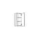 Επιτοίχιο ντουλάπι κουζίνας RUSTIC V30 rustic λευκό 30x31x72
