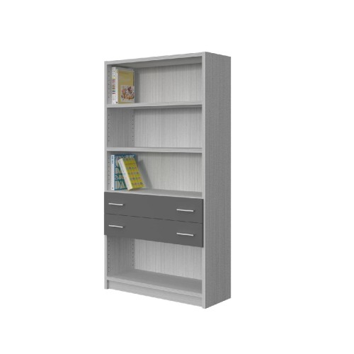 Modeco - ΒΙΒΛΙΟΘΗΚΗ 4 ΡΑΦΙΩΝ ΜΕ 2 ΣΥΡΤΑΡΙΑ - ΛΕΥΚΟ ΡΙΓΑ/ΓΡΑΦΙΤΗΣ - 89.5x33.0x169.5 Modeco - ΒΙΒΛΙΟΘΗΚΗ 4 ΡΑΦΙΩΝ ΜΕ 2 ΣΥΡΤΑΡΙΑ - ΛΕΥΚΟ ΡΙΓΑ/ΓΡΑΦΙΤΗΣ - 89.5x33.0x169.5