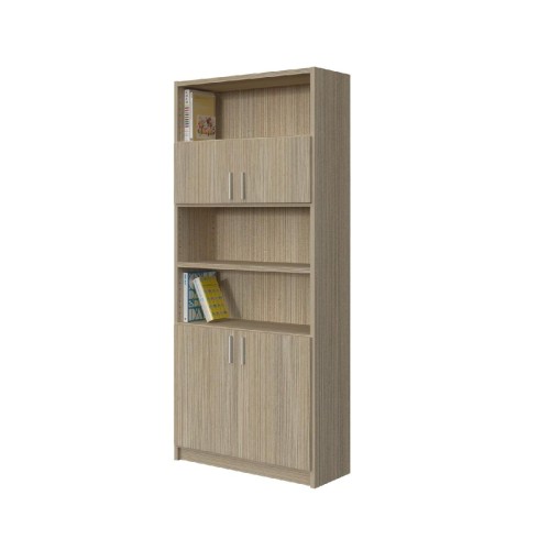 Modeco - ΒΙΒΛΙΟΘΗΚΗ 3 ΡΑΦΙΩΝ ΜΕ ΠΟΡΤΕΣ 89,5x33x201,5 cm - ΠΕΥΚΟ - 89.5x33.0x201.5 Modeco - ΒΙΒΛΙΟΘΗΚΗ 3 ΡΑΦΙΩΝ ΜΕ ΠΟΡΤΕΣ 89,5x33x201,5 cm - ΠΕΥΚΟ - 89.5x33.0x201.5