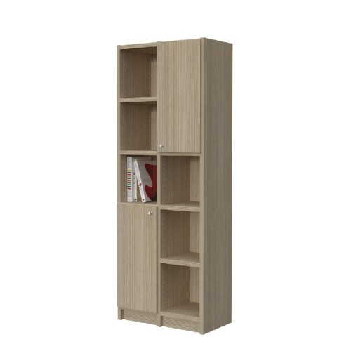 Modeco - ΒΙΒΛΙΟΘΗΚΗ 6 ΡΑΦΙΩΝ ΜΕ 2 ΠΟΡΤΕΣ 62,5x33x169,5 cm - ΠΕΥΚΟ - 62.5x33.0x169.5 Modeco - ΒΙΒΛΙΟΘΗΚΗ 6 ΡΑΦΙΩΝ ΜΕ 2 ΠΟΡΤΕΣ 62,5x33x169,5 cm - ΠΕΥΚΟ - 62.5x33.0x169.5