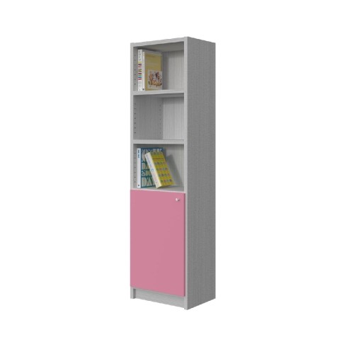 Modeco - ΒΙΒΛΙΟΘΗΚΗ 5 ΡΑΦΙΩΝ ΜΕ ΝΤΟΥΛΑΠΙ 46x33x169,5 cm - ΛΕΥΚΟ ΡΙΓΑ/ΡΟΖ - 46.0x33.0x169.5 Modeco - ΒΙΒΛΙΟΘΗΚΗ 5 ΡΑΦΙΩΝ ΜΕ ΝΤΟΥΛΑΠΙ 46x33x169,5 cm - ΛΕΥΚΟ ΡΙΓΑ/ΡΟΖ - 46.0x33.0x169.5