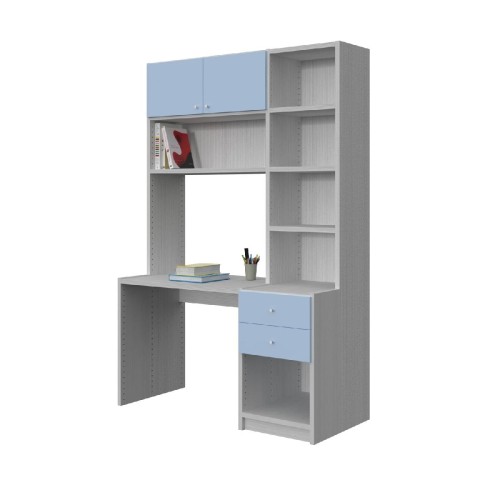 Modeco - ΣΥΝΘΕΣΗ ΓΡΑΦΕΙΟΥ-ΒΙΒΛΙΟΘΗΚΗΣ ΜΕ ΣΥΡΤΑΡΙΑ - ΛΕΥΚΟ ΡΙΓΑ/ΣΙΕΛ - 133.0x58.0x201.5 Modeco - ΣΥΝΘΕΣΗ ΓΡΑΦΕΙΟΥ-ΒΙΒΛΙΟΘΗΚΗΣ ΜΕ ΣΥΡΤΑΡΙΑ - ΛΕΥΚΟ ΡΙΓΑ/ΣΙΕΛ - 133.0x58.0x201.5