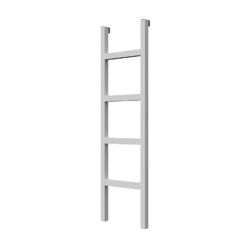 Modeco - ΞΥΛΙΝΗ ΣΚΑΛΑ ΚΟΥΚΕΤΑΣ - ΛΕΥΚΟ - 37.0x138.0 Modeco - ΞΥΛΙΝΗ ΣΚΑΛΑ ΚΟΥΚΕΤΑΣ - ΛΕΥΚΟ - 37.0x138.0