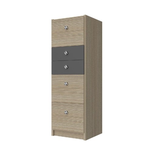 Modeco - ΣΥΡΤΑΡΙΕΡΑ 5 ΣΥΡΤΑΡΙΩΝ ΨΗΛΗ - ΠΕΥΚΟ/ΓΡΑΦΙΤΗΣ - 46.0x43.0x137.9 Modeco - ΣΥΡΤΑΡΙΕΡΑ 5 ΣΥΡΤΑΡΙΩΝ ΨΗΛΗ - ΠΕΥΚΟ/ΓΡΑΦΙΤΗΣ - 46.0x43.0x137.9