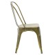 Καρέκλα Utopia pakoworld μέταλλο χρυσό