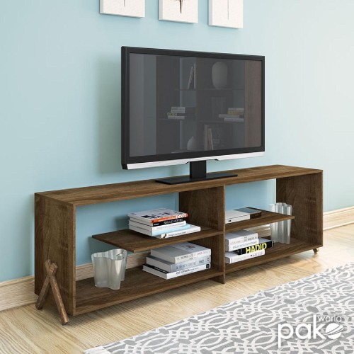 Έπιπλο τηλεόρασης KIPP pakoworld χρώμα καρυδί 145x31x39εκ Έπιπλο τηλεόρασης KIPP pakoworld χρώμα καρυδί 145x31x39εκ