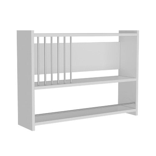 Ραφιέρα τοίχου Terra χρώμα λευκό 84x20x60εκ Ραφιέρα τοίχου Terra χρώμα λευκό 84x20x60εκ