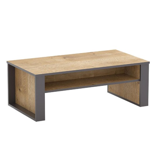 Τραπέζι σαλονιού PWF-0441 pakoworld γκρι-σκούρο φυσικό 110x60x40εκ Τραπέζι σαλονιού PWF-0441 pakoworld γκρι-σκούρο φυσικό 110x60x40εκ