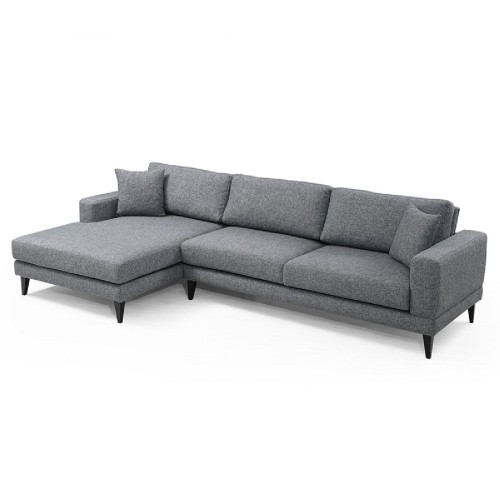 Γωνιακός καναπές PWF-0510 pakoworld δεξιά γωνία ύφασμα ανθρακί-μαύρο 303x160x85εκ Γωνιακός καναπές PWF-0510 pakoworld δεξιά γωνία ύφασμα ανθρακί-μαύρο 303x160x85εκ