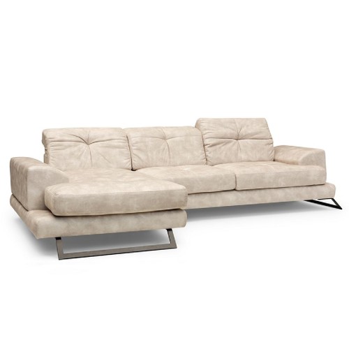 Γωνιακός καναπές PWF-0503 pakoworld δεξιά γωνία ύφασμα μπέζ-μαύρο 308x190x100cm Γωνιακός καναπές PWF-0503 pakoworld δεξιά γωνία ύφασμα μπέζ-μαύρο 308x190x100cm