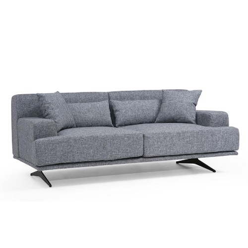 Καναπές 3θέσιος PWF-0516 pakoworld ύφασμα σκούρο γκρι-μαύρο 200x110x80εκ Καναπές 3θέσιος PWF-0516 pakoworld ύφασμα σκούρο γκρι-μαύρο 200x110x80εκ