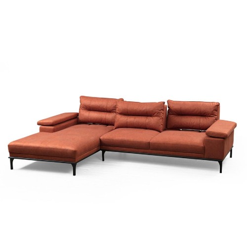 Γωνιακός καναπές PWF-0529 pakoworld δεξιά γωνία ύφασμα κεραμιδί-μαύρο 309x188x89εκ Γωνιακός καναπές PWF-0529 pakoworld δεξιά γωνία ύφασμα κεραμιδί-μαύρο 309x188x89εκ