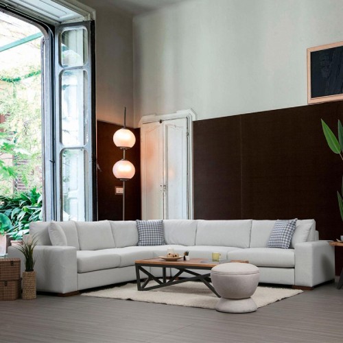 Γωνιακός καναπές PWF-0530 pakoworld δεξιά γωνία ύφασμα μπεζ γκρι-καρυδί 322x282x85εκ. Γωνιακός καναπές PWF-0530 pakoworld δεξιά γωνία ύφασμα μπεζ γκρι-καρυδί 322x282x85εκ.