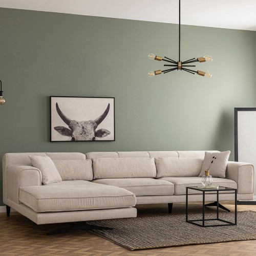 Γωνιακός Καναπές PWF-0533 pakoworld δεξιά γωνία ύφασμα μπεζ-μαύρο 308x198x78εκ Γωνιακός Καναπές PWF-0533 pakoworld δεξιά γωνία ύφασμα μπεζ-μαύρο 308x198x78εκ