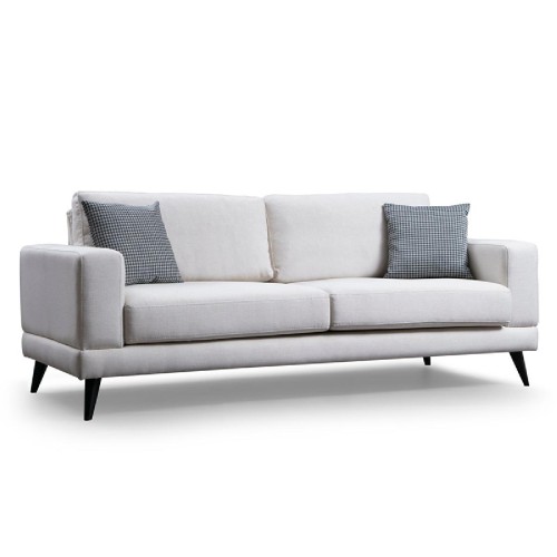 Καναπές 3θέσιος PWF-0510 pakoworld ύφασμα μπεζ-μαύρο 210x90x85εκ Καναπές 3θέσιος PWF-0510 pakoworld ύφασμα μπεζ-μαύρο 210x90x85εκ