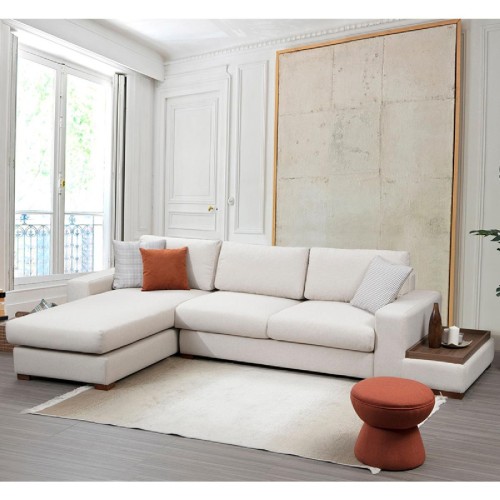 Γωνιακός καναπές PWF-0540 pakoworld δεξιά γωνία ύφασμα μπεζ-καρυδί 312x194x85εκ Γωνιακός καναπές PWF-0540 pakoworld δεξιά γωνία ύφασμα μπεζ-καρυδί 312x194x85εκ