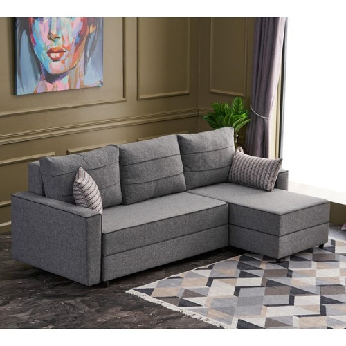 Γωνιακός καναπές κρεβάτι PWF-0524 pakoworld αριστερή γωνία ύφασμα σκούρο γκρι-καρυδί 242x145x88εκ Γωνιακός καναπές κρεβάτι PWF-0524 pakoworld αριστερή γωνία ύφασμα σκούρο γκρι-καρυδί 242x145x88εκ