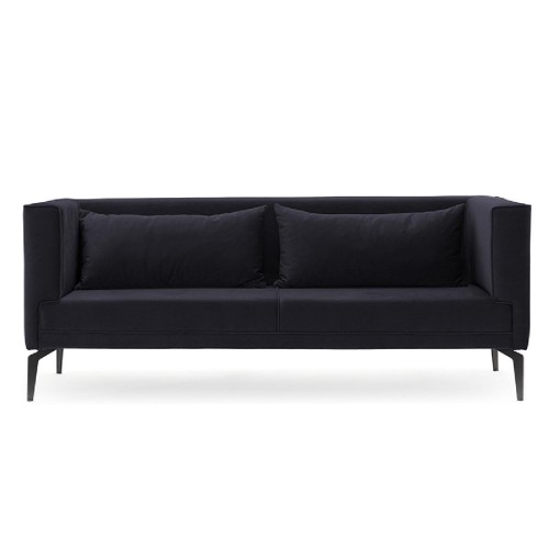 Καναπές 3θέσιος PWF-0539 pakoworld βελούδο μαύρο 197x76x81εκ Καναπές 3θέσιος PWF-0539 pakoworld βελούδο μαύρο 197x76x81εκ