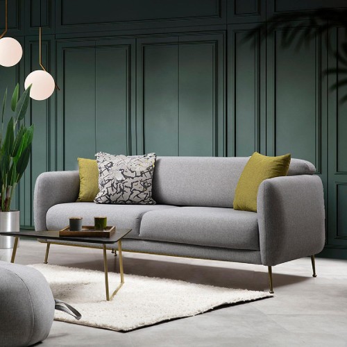 Καναπές 3θέσιος PWF-0513  pakoworld ύφασμα γκρι-μαύρο 214x98x85εκ Καναπές 3θέσιος PWF-0513  pakoworld ύφασμα γκρι-μαύρο 214x98x85εκ