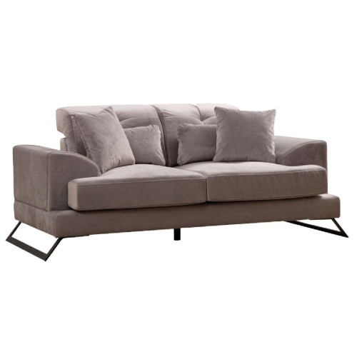 Καναπές 2θέσιος PWF-0575 pakoworld ύφασμα γκρι 185x100x92εκ Καναπές 2θέσιος PWF-0575 pakoworld ύφασμα γκρι 185x100x92εκ