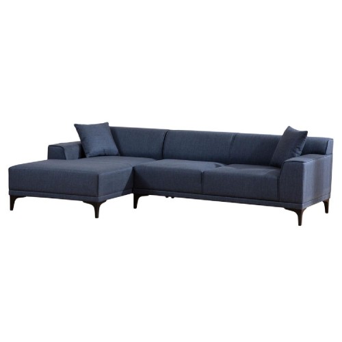 Γωνιακός καναπές PWF-0566 pakoworld δεξιά γωνία ύφασμα μπλε 250x145x69εκ Γωνιακός καναπές PWF-0566 pakoworld δεξιά γωνία ύφασμα μπλε 250x145x69εκ