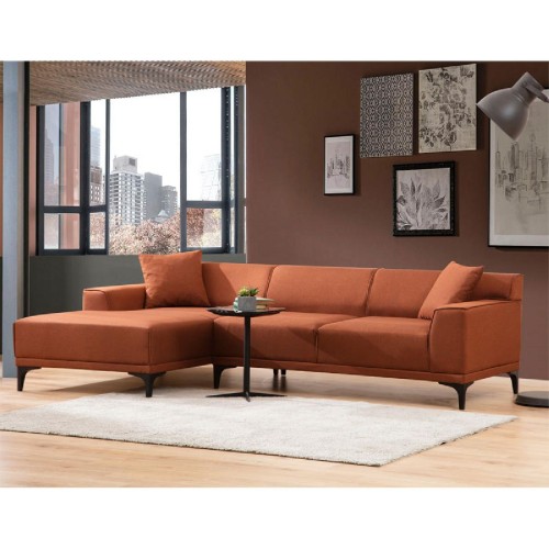 Γωνιακός καναπές PWF-0566 pakoworld δεξιά γωνία ύφασμα κεραμιδί 250x145x69εκ Γωνιακός καναπές PWF-0566 pakoworld δεξιά γωνία ύφασμα κεραμιδί 250x145x69εκ