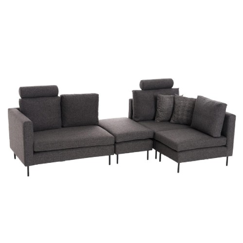 Πολυμορφικός καναπές PWF-0590 pakoworld ύφασμα ανθρακί 121x88x84εκ Πολυμορφικός καναπές PWF-0590 pakoworld ύφασμα ανθρακί 121x88x84εκ