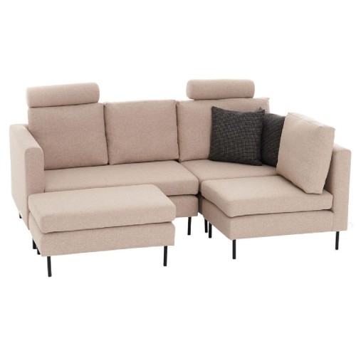 Πολυμορφικός καναπές PWF-0590 pakoworld ύφασμα κρεμ 121x88x84εκ Πολυμορφικός καναπές PWF-0590 pakoworld ύφασμα κρεμ 121x88x84εκ