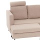 Πολυμορφικός καναπές PWF-0590 pakoworld ύφασμα κρεμ 121x88x84εκ