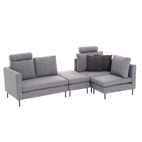 Πολυμορφικός καναπές PWF-0590 pakoworld ύφασμα γκρι 121x88x84εκ Πολυμορφικός καναπές PWF-0590 pakoworld ύφασμα γκρι 121x88x84εκ