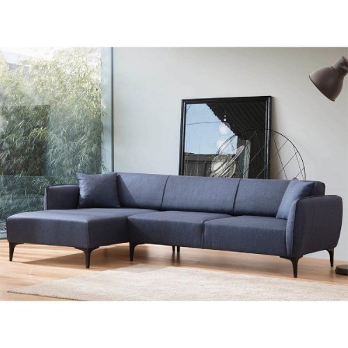 Γωνιακός καναπές PWF-0565 pakoworld δεξιά γωνία ύφασμα μπλε 270x95x67εκ Γωνιακός καναπές PWF-0565 pakoworld δεξιά γωνία ύφασμα μπλε 270x95x67εκ