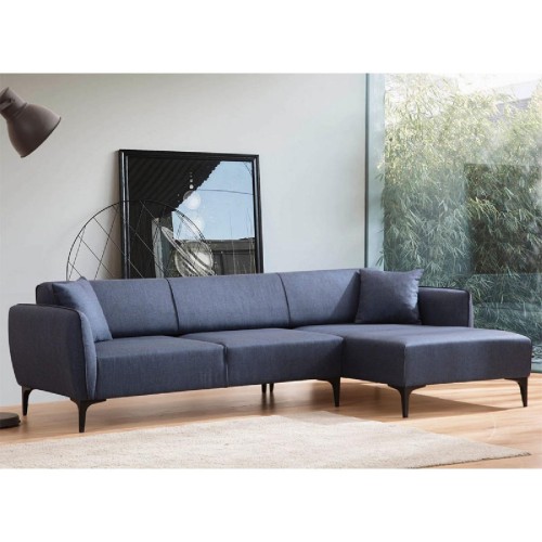 Γωνιακός καναπές PWF-0565 pakoworld αριστερή γωνία ύφασμα μπλε 270x95x67εκ Γωνιακός καναπές PWF-0565 pakoworld αριστερή γωνία ύφασμα μπλε 270x95x67εκ