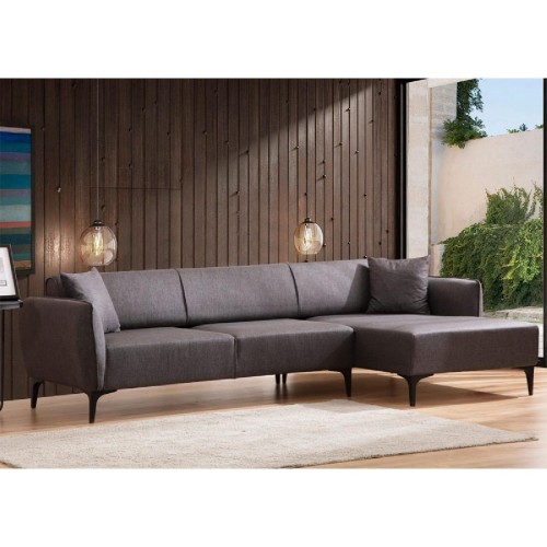 Γωνιακός καναπές PWF-0565 pakoworld αριστερή γωνία ύφασμα ανθρακί 270x95x67εκ Γωνιακός καναπές PWF-0565 pakoworld αριστερή γωνία ύφασμα ανθρακί 270x95x67εκ