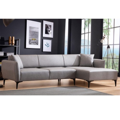 Γωνιακός καναπές PWF-0565 pakoworld αριστερή γωνία ύφασμα γκρι 270x95x67εκ Γωνιακός καναπές PWF-0565 pakoworld αριστερή γωνία ύφασμα γκρι 270x95x67εκ