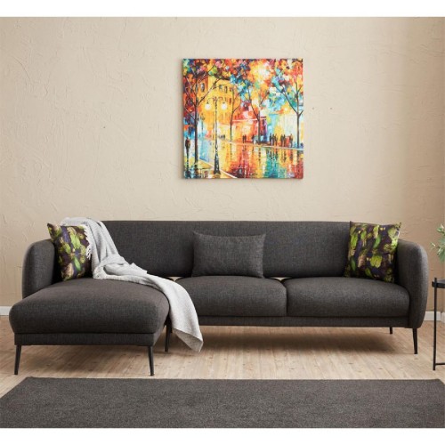 Γωνιακός καναπές-κρεβάτι PWF-0577 pakoworld δεξιά γωνία ύφασμα ανθρακί 265x163x80εκ Γωνιακός καναπές-κρεβάτι PWF-0577 pakoworld δεξιά γωνία ύφασμα ανθρακί 265x163x80εκ