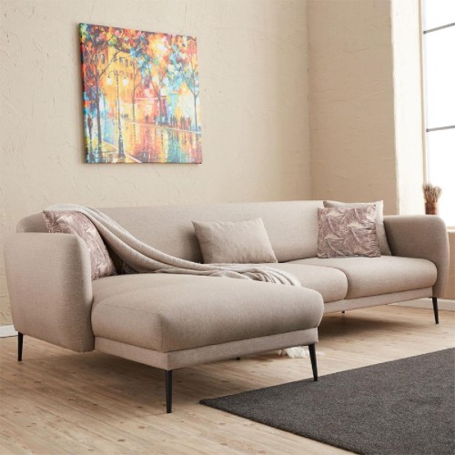 Γωνιακός καναπές-κρεβάτι PWF-0577 pakoworld δεξιά γωνία ύφασμα κρεμ 265x163x80εκ Γωνιακός καναπές-κρεβάτι PWF-0577 pakoworld δεξιά γωνία ύφασμα κρεμ 265x163x80εκ