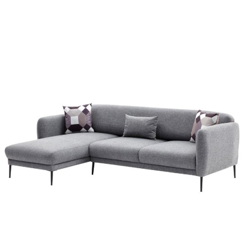 Γωνιακός καναπές-κρεβάτι PWF-0577 pakoworld δεξιά γωνία ύφασμα γκρι 265x163x80εκ Γωνιακός καναπές-κρεβάτι PWF-0577 pakoworld δεξιά γωνία ύφασμα γκρι 265x163x80εκ