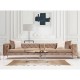 Καναπές 4θέσιος PWF-0579 pakoworld τύπου Chesterfield ύφασμα μπεζ 344x90x72εκ Καναπές 4θέσιος PWF-0579 pakoworld τύπου Chesterfield ύφασμα μπεζ 344x90x72εκ