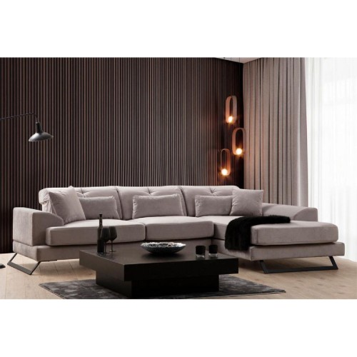 Γωνιακός καναπές PWF-0575 pakoworld αριστερί γωνία ύφασμα γκρι 308/190x92εκ Γωνιακός καναπές PWF-0575 pakoworld αριστερί γωνία ύφασμα γκρι 308/190x92εκ