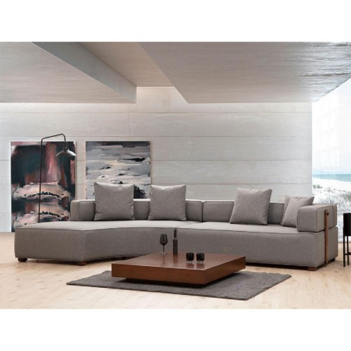 Γωνιακός καναπές PWF-0600 pakoworld δεξιά γωνία ύφασμα γκρι 180/105x70εκ Γωνιακός καναπές PWF-0600 pakoworld δεξιά γωνία ύφασμα γκρι 180/105x70εκ