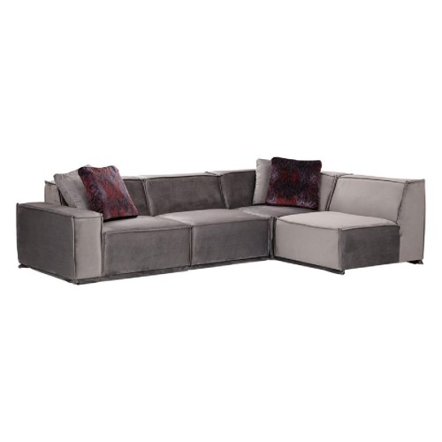 Γωνιακός καναπές με αριστερή γωνία PWF-0623 ύφασμα γκρι-ανθρακί 300/190x76εκ Γωνιακός καναπές με αριστερή γωνία PWF-0623 ύφασμα γκρι-ανθρακί 300/190x76εκ